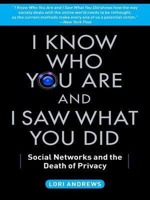 cover image of I Know Who You Are and I Saw What You Did